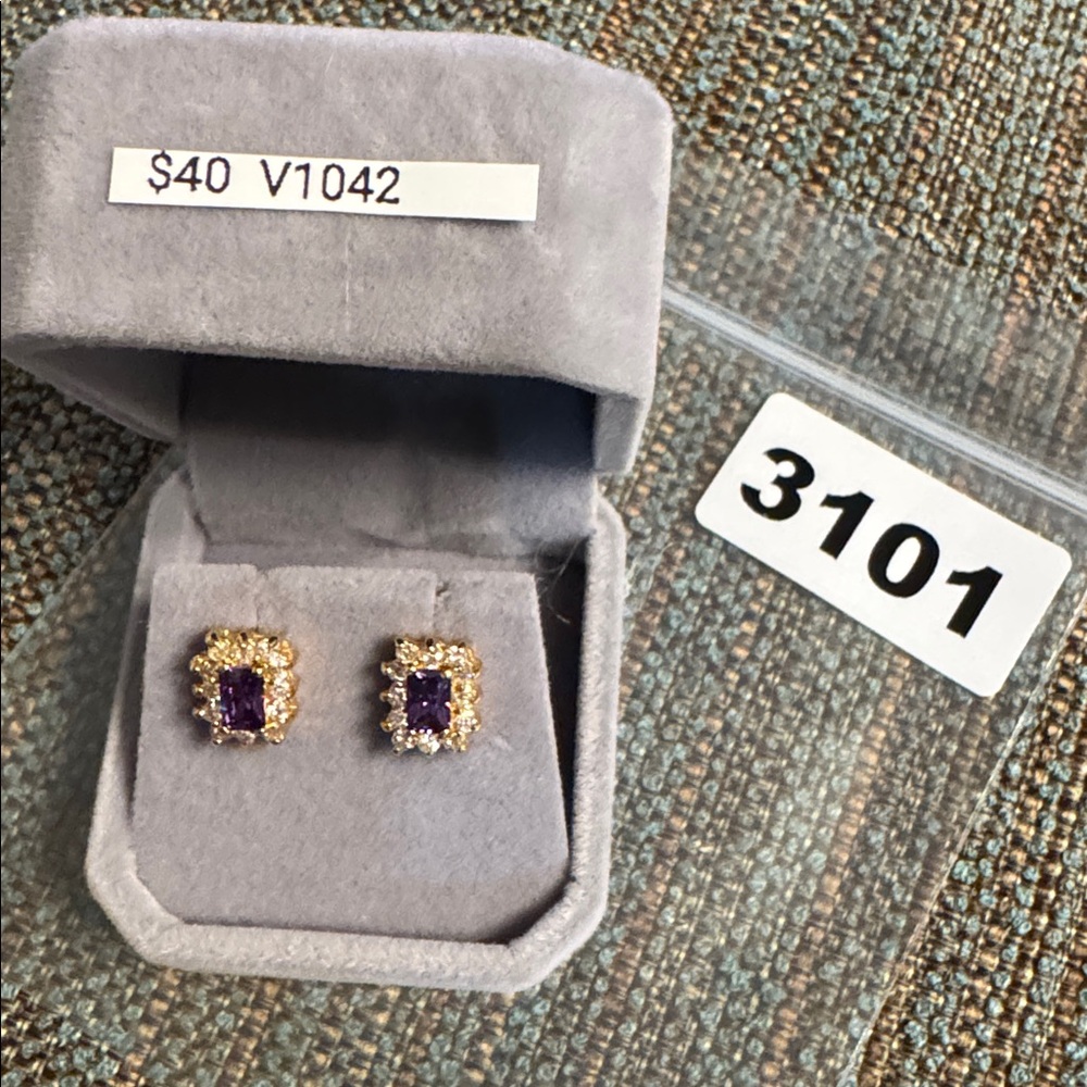 3101 Swarovski Crystal Elements Post Earrings - image 5